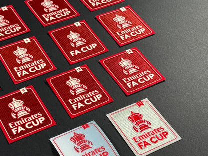 2024 2025 OFFICIAL PLAYER SIZE FA CUP SLEEVE PATCHES - SIZE: 85mm - 67mm