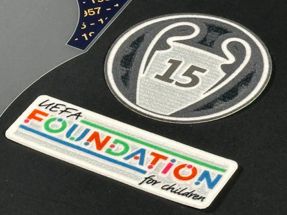 2024 AVERY DENNISON REAL MADRID CHAMPIONS 15 + x 15 SLEEVE PATCH + FOUNDATION