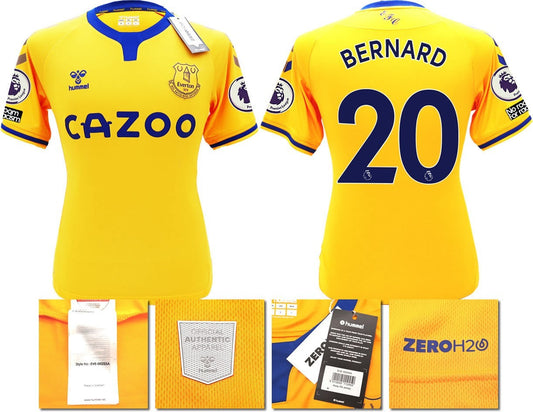 BNWT 2020 2021 HUMMEL EVERTON AWAY SHIRT MEN'S BERNARD 20 + PATCHES