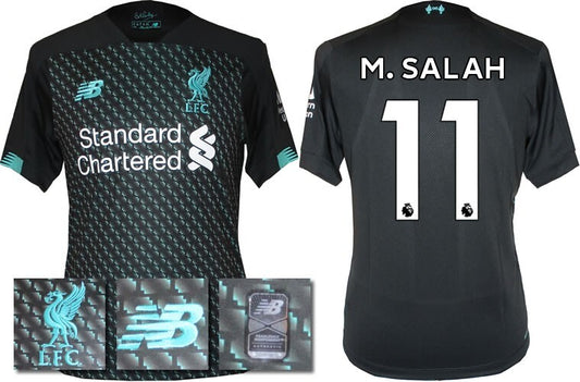 BNWT 2019 2020 NEW BALANCE LIVERPOOL 3RD SHIRT M. SALAH 11 MENS