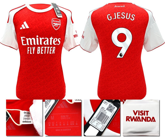 BNWT 2025/2026 ARSENAL F.C. ADIDAS HOME SHIRT G. JESUS 9