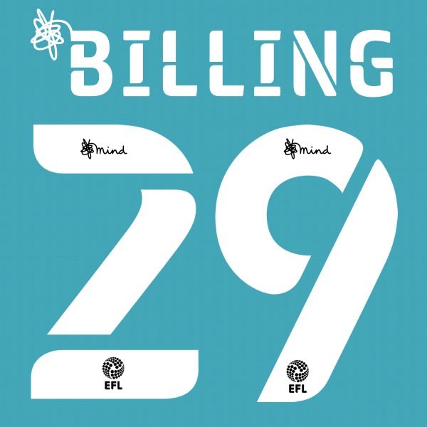 BOURNEMOUTH 2020 2021 OFFICIAL BILLING 29 ELMS AWAY PLAYER SIZE NAME SET