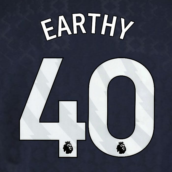 2025 2026 WEST HAM EARTHY 40 OFFICIAL WHITE 3RD PLAYER SIZE NAMESET