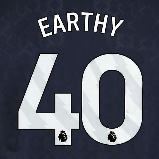 2025 2026 WEST HAM EARTHY 40 OFFICIAL WHITE 3RD PLAYER SIZE NAMESET