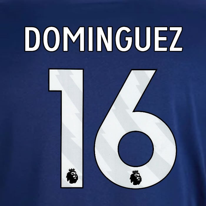 2024 2025 OFFICIAL NOTTINGHAM DOMINGUEZ 16 WHITE AWAY PLAYER SIZE NAMESET