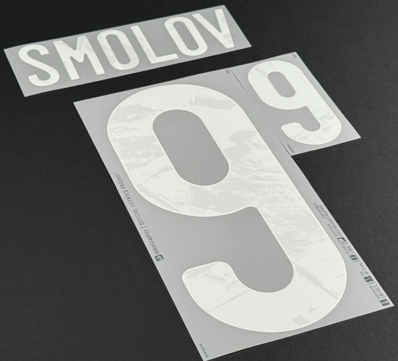 RUSSIA 2020 / 2021 OFFICIAL SMOLOV 9 WHITE PLAYER SIZE NAMESET 265MM