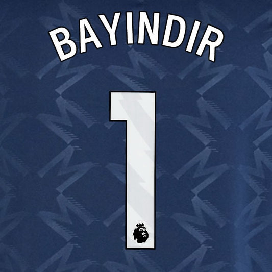 2024 2025 MANCHESTER UNITED BAYINDIR 1 AWAY WHITE PLAYER SIZE NAMESET
