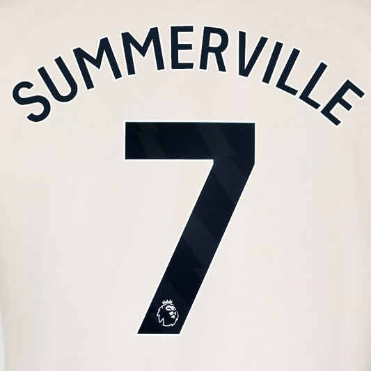 2025 2026 WEST HAM SUMMERVILE 7 OFFICIAL BLACK AWAY PLAYER SIZE NAMESET