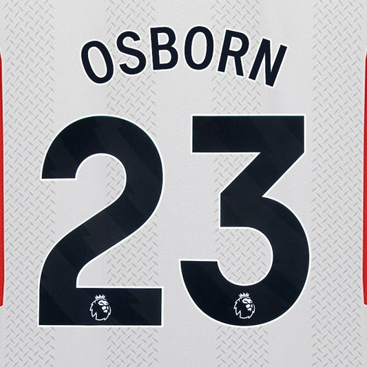 2023 2024 SHEFFIELD UNITED OFFICIAL OSBORN 23 BLACK 3RD PLAYER SIZE NAMESET