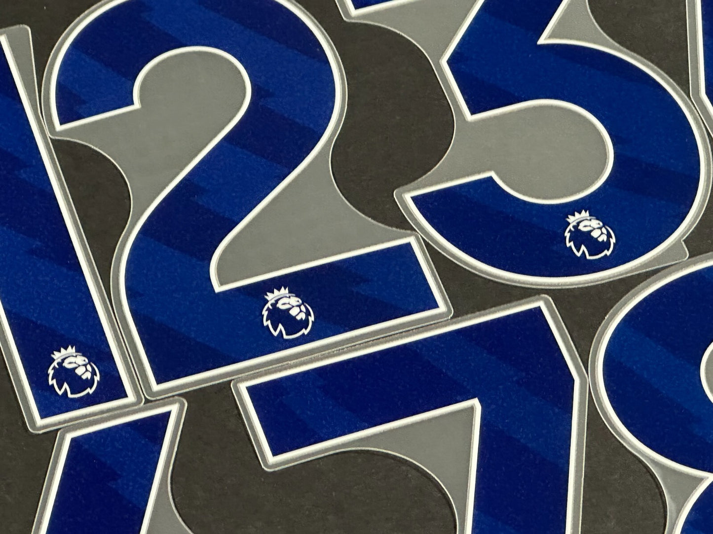2024 2025 OFFICIAL AVERY DENNISON PREMIER LEAGUE BLUE SHORTS NUMBERS