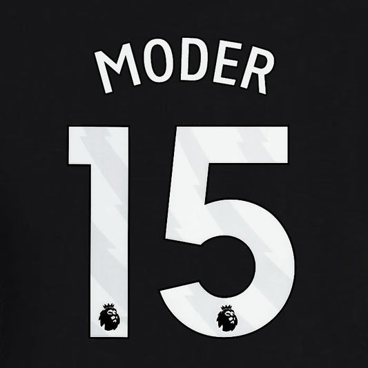 2023 2024 BRIGHTON MODER 15 OFFICIAL WHITE AWAY PLAYER SIZE NAME SET