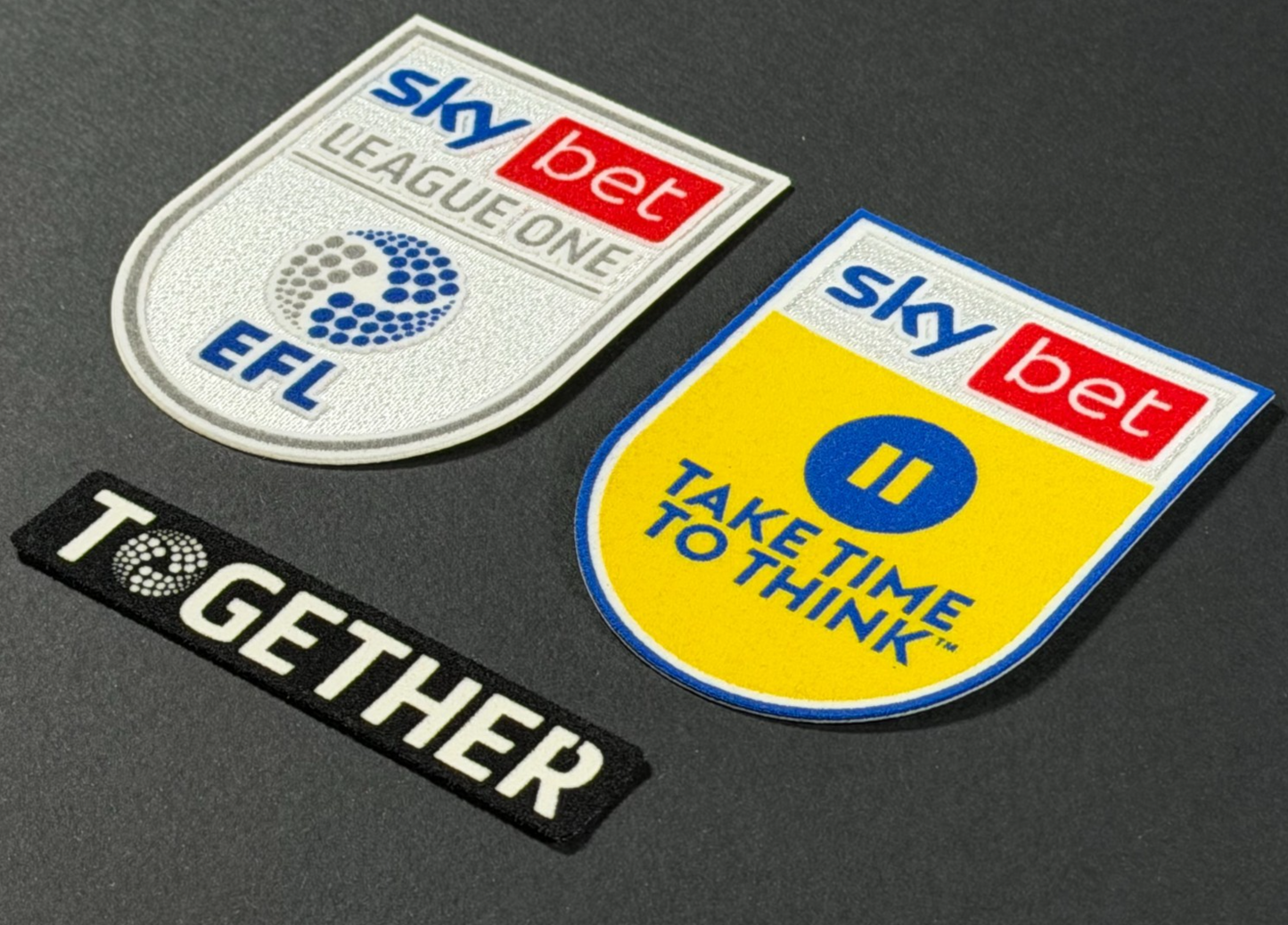 22 23 EFL SKY BET CHAMPIONSHIP OFFICIAL LEAGUE ONE SLEEVE PATCH SET