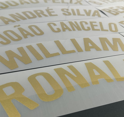 2020 2021 OFFICIAL SPORTING ID PORTUGAL HOME GOLD PLAYER SIZE NAME BLOCKS 55MM