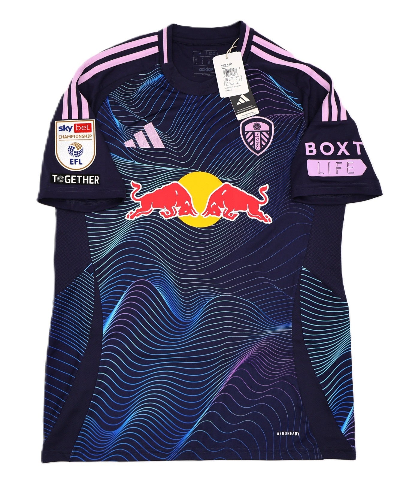 BNWT ADIDAS 2024 2025 LEEDS UNITED THIRD RAMAZINA 17 + PATCHES SHIRT MENS MEDIUM