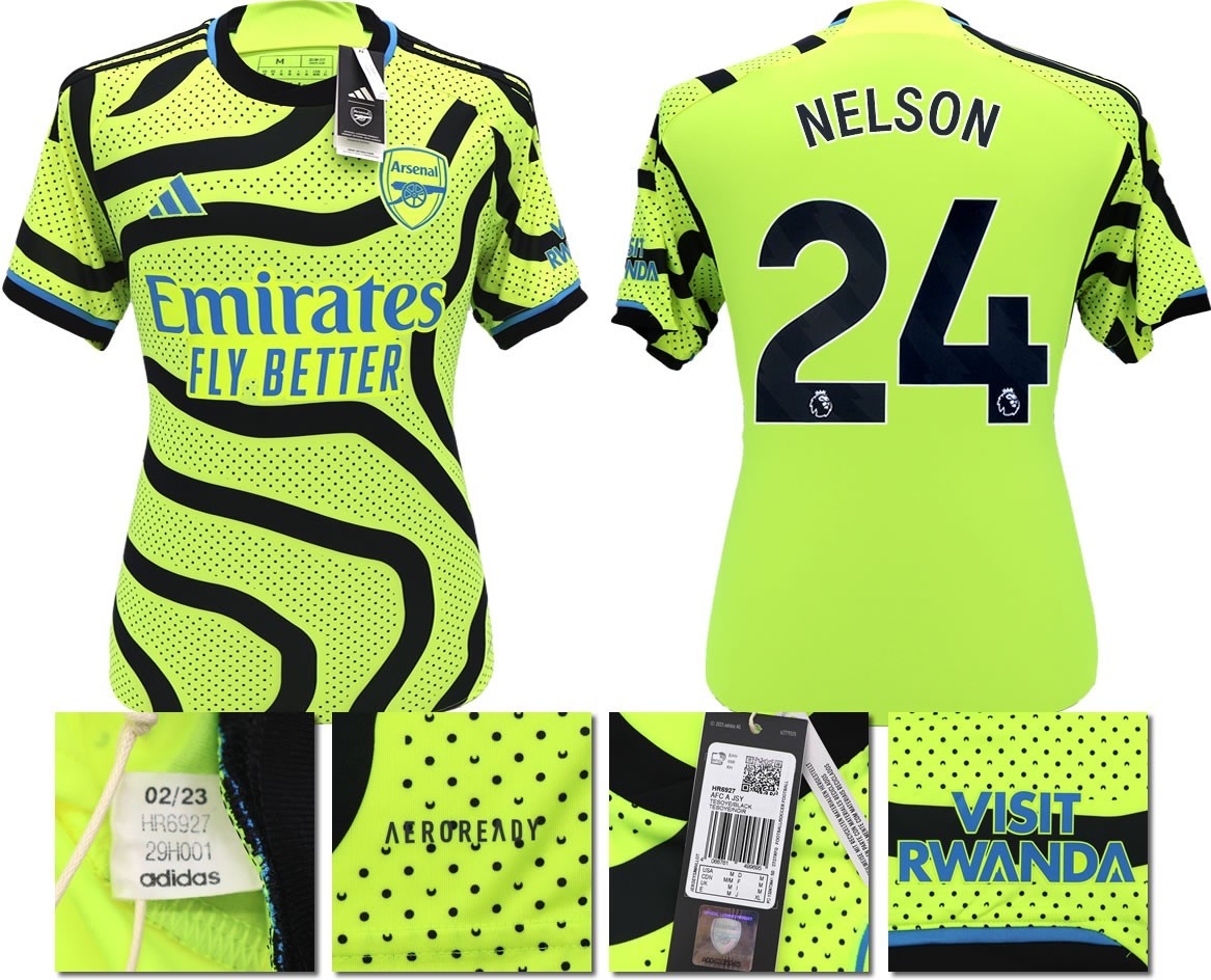 BNWT 2023 2024 ARSENAL F.C. ADIDAS AWAY SHIRT NELSON 24
