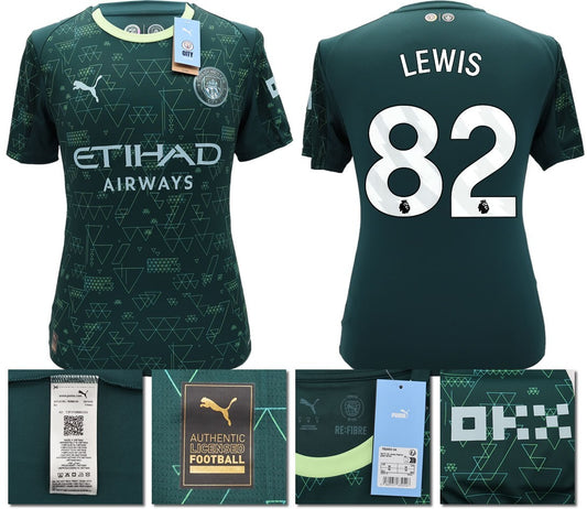 BNWT 2025 2026 MAN CITY PUMA 4TH LEWIS 82 FOOTBALL SHIRT