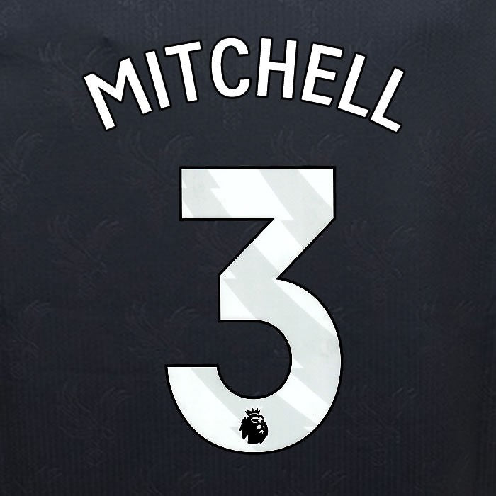 2024 2025 OFFICIAL CRYSTAL PALACE MITCHELL 3 WHITE 3RD PLAYER SIZE NAMESET