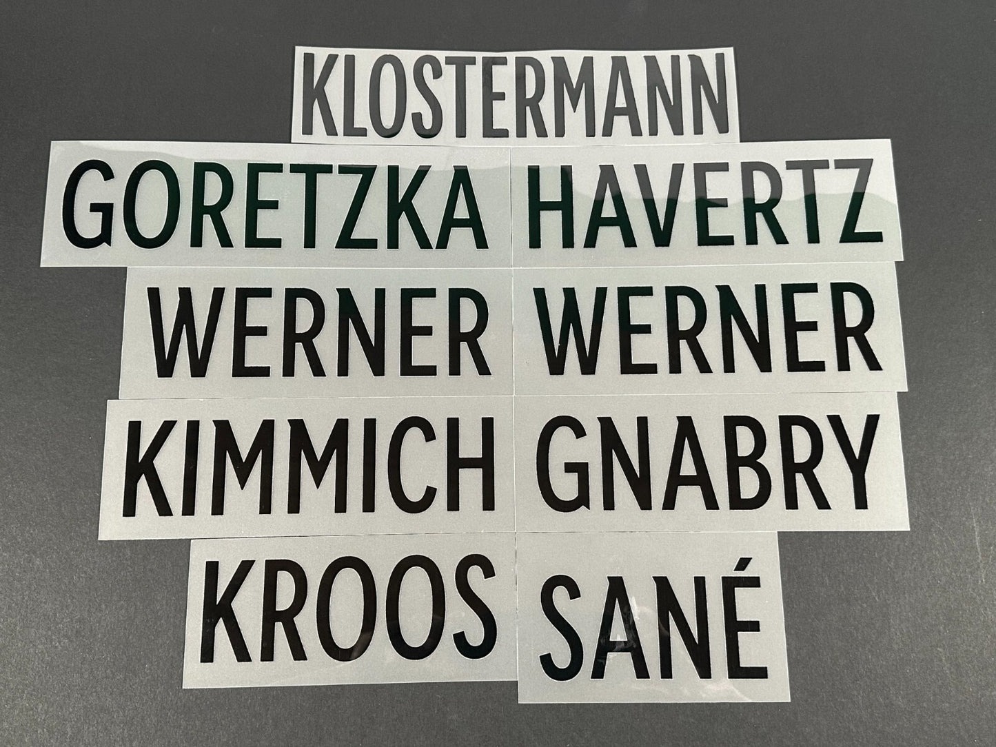 2020 2021 OFFICIAL NAME AND NUMBERING GERMANY HOME BLACK PLAYER NAME BLOCKS
