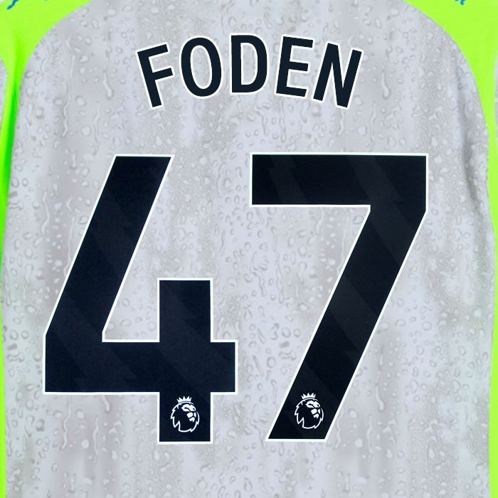 2025 2026 MANCHESTER CITY FODEN 47 BLACK 3RD PLAYER SIZE NAME SET