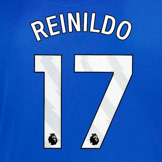 2025 2026 OFFICIAL SUNDERLAND REINILDO 17 WHITE AWAY PLAYER SIZE NAME SET