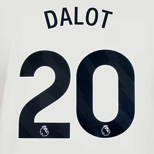 2024 2025 MANCHESTER UNITED DALOT 20 3RD BLACK PLAYER SIZE NAMESET