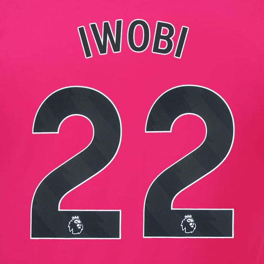 2023 2024 OFFICIAL FULHAM AVERY DENNISON IWOBI 22 AWAY PLAYER SIZE NAMESET