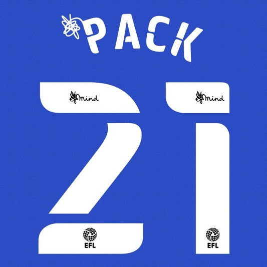CARDIFF 2020 2021 OFFICIAL PACK 21 HOME PLAYER SIZE NAME SET