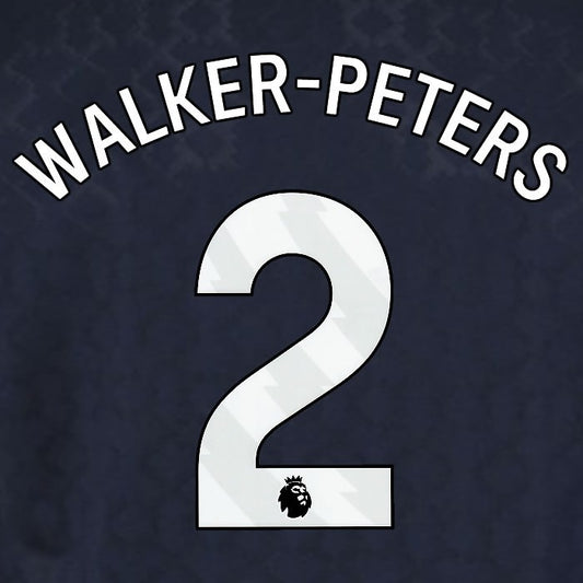 2025 2026 WEST HAM WALKER PETERS 2 OFFICIAL 3RD WHITE PLAYER SIZE NAMESET