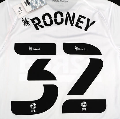BNWT 2020 2021 DERBY HOME UMBRO FOOTBALL SHIRT ROONEY 32 MEN'S SMALL