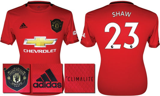 BRAND NEW 2019 2020 MANCHESTER UNITED ADIDAS HOME SHAW 23 SHIRT KIDS 11-12 YEARS