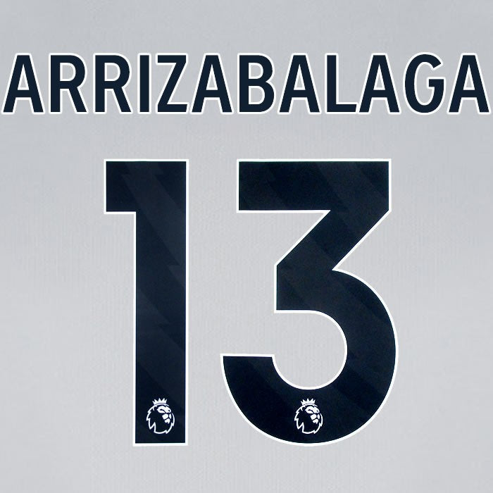 2024 2025 BOURNEMOUTH ARRIZABALAGA 13 BLACK AWAY PLAYER SIZE NAME SET