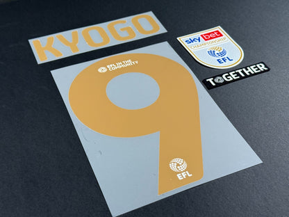 BIRMINGHAM 2025 2026 OFFICIAL HOME KYOGO 9 PLAYER SIZE + PATCHES