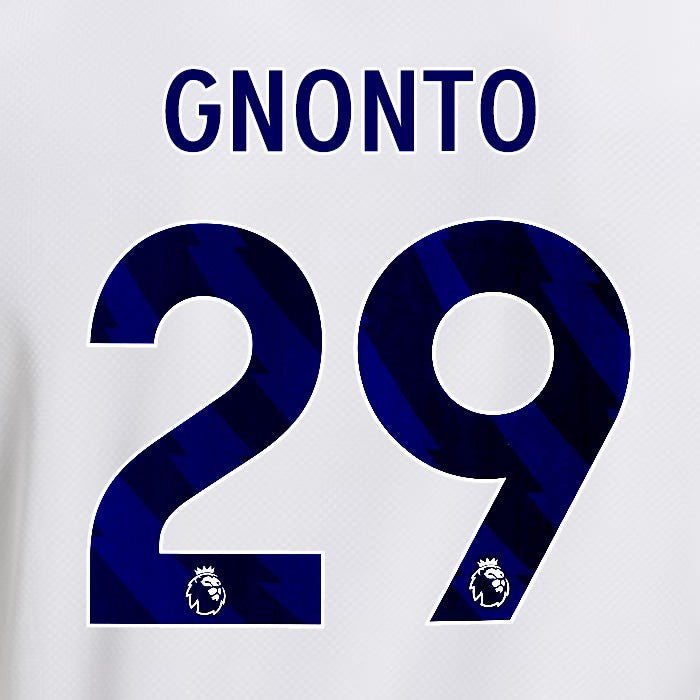 2025 2026 OFFICIAL LEEDS UNITED GNONTO 29 BLUE HOME PLAYER SIZE NAMESET