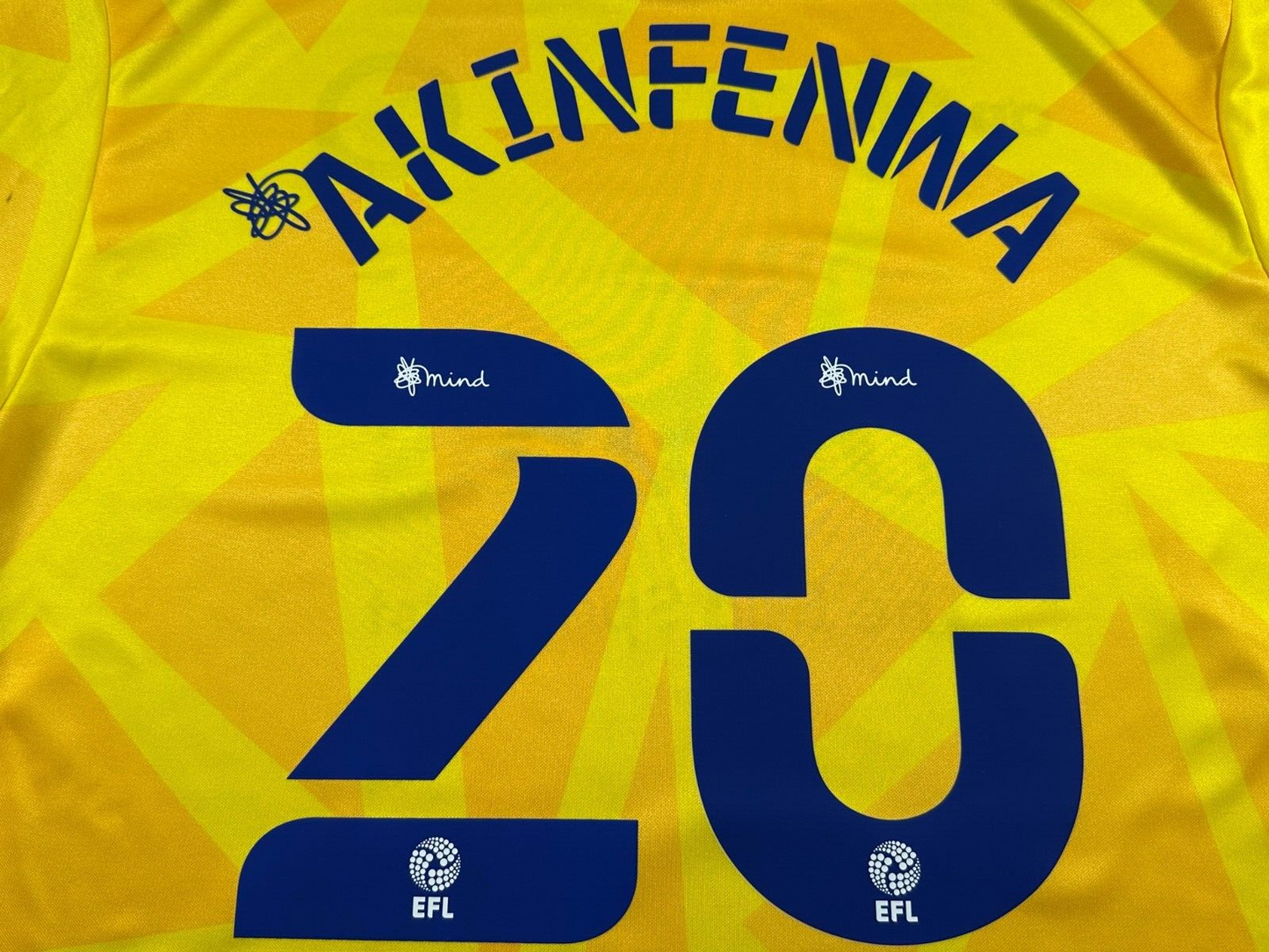 BNWT 20/21 WYCOMBE WANDERERS AWAY O'NEILLS FOOTBALL SHIRT AKINFENWA 20 MEN'S MED