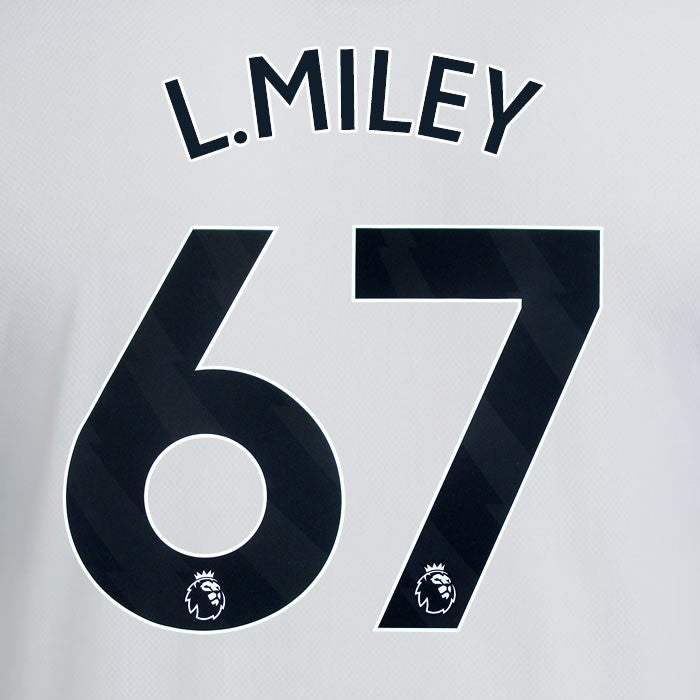 2025 2026 NEWCASTLE L MILEY 67 OFFICIAL BLACK HOME PLAYER SIZE NAME SET