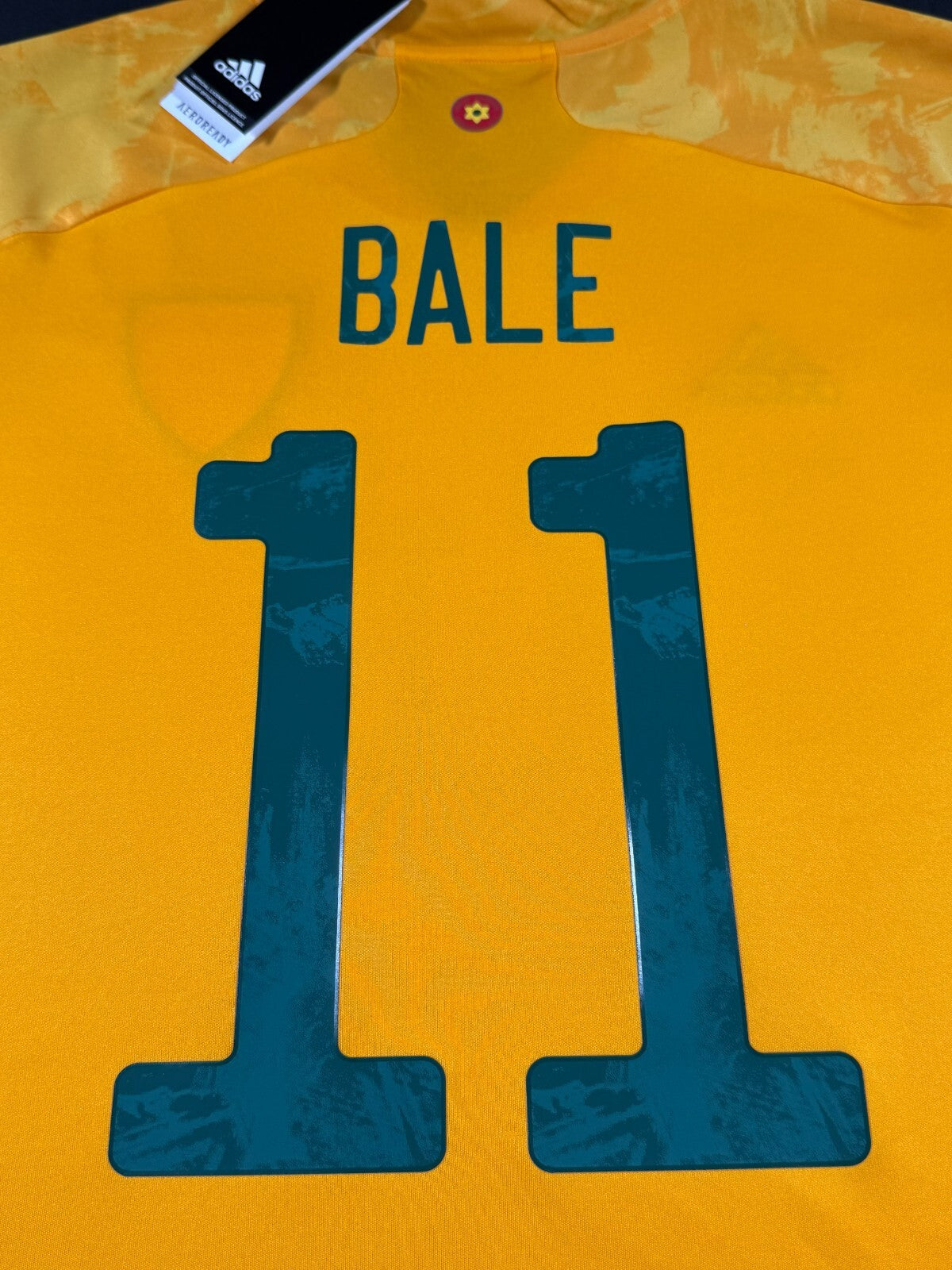 BNWT 2020 2021 WALES ADIDAS AWAY FOOTBALL SHIRT BALE 11 MENS MEDIUM
