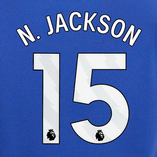 2023 2024 OFFICIAL CHELSEA N. JACKSON 15 WHITE HOME PLAYER SIZE NAMESET