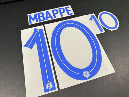 FRANCE 2022 2023 OFFICIAL MONBLASON MBAPPE 10 AWAY PLAYER SIZE NAMESET