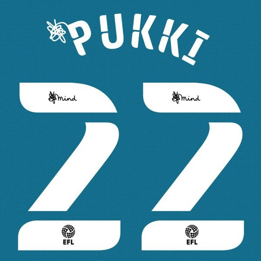 NORWICH 2020 2021 OFFICIAL PUKKI 22 AWAY PLAYER SIZE NAME SET