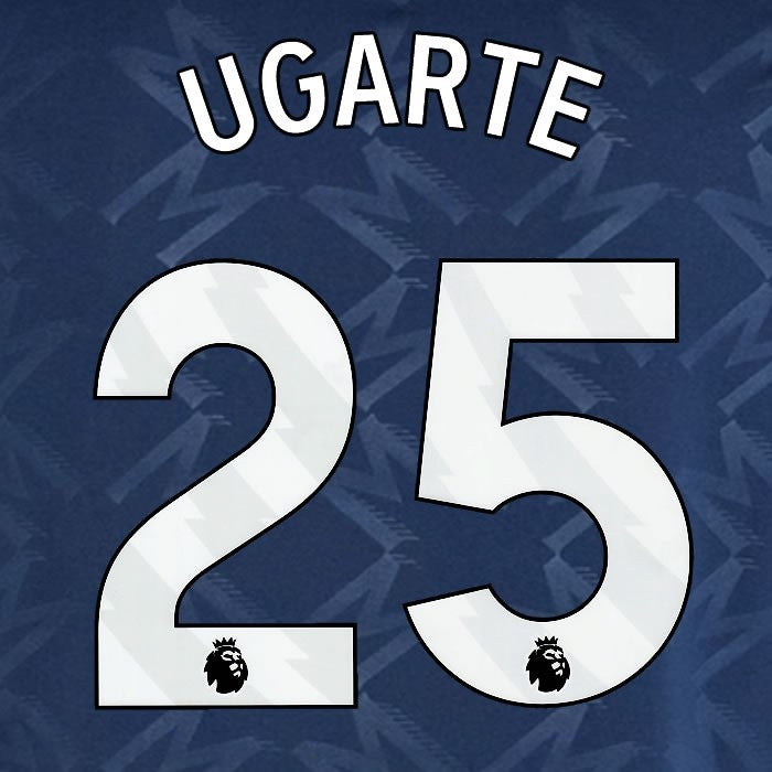 2024 2025 MANCHESTER UNITED UGARTE 25 AWAY WHITE PLAYER SIZE NAMESET
