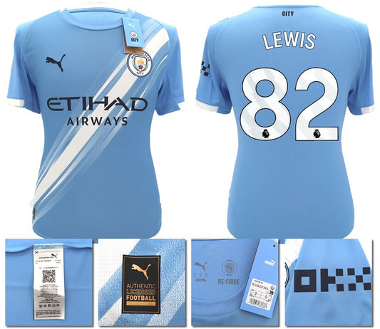 BNWT 2025 2026 MAN CITY PUMA HOME LEWIS 82 FOOTBALL SHIRT