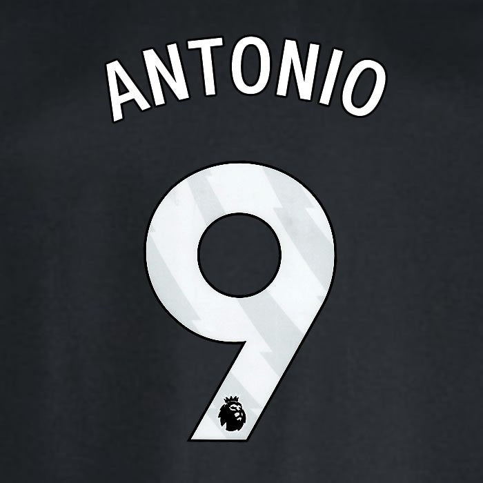 2024 2025 WEST HAM ANTONIO 9 OFFICIAL WHITE AWAY PLAYER SIZE NAMESET
