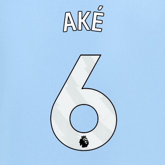 2023 2024 MAN CITY AKE 6 WHITE HOME PLAYER SIZE NAME SET