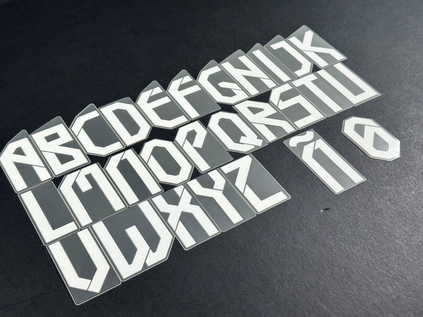 2021 2022 OFFICIAL AVERY DENNISON REAL MADRID AWAY 3RD PLAYER SIZE LETTERS 50MM