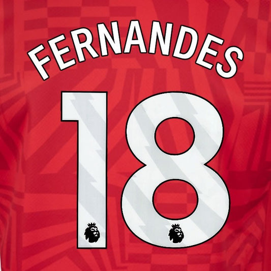 2024 2025 OFFICIAL SOUTHAMPTON FERNANDES 18 WHITE HOME PLAYER SIZE NAME SET