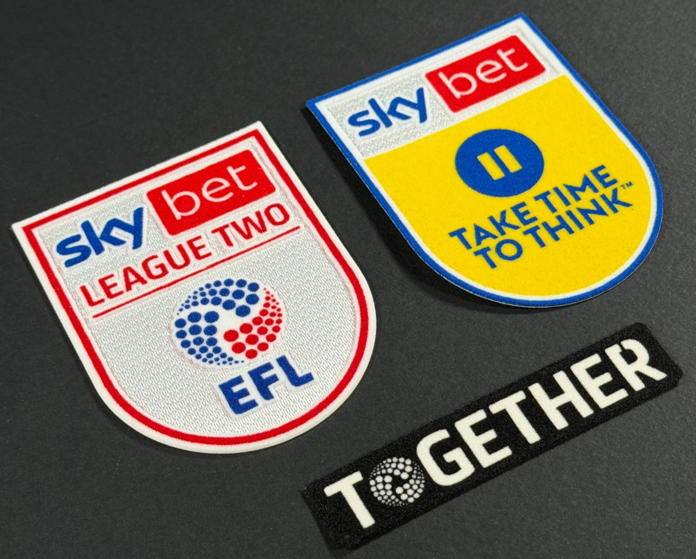 22 23 EFL SKY BET CHAMPIONSHIP OFFICIAL LEAGUE TWO SLEEVE PATCH SET