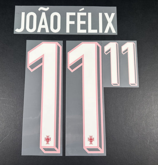 PORTUGAL 2023-2024 OFFICIAL SPORTING ID JOAO FELIX 11 HOME PLAYER SIZE NAME SET