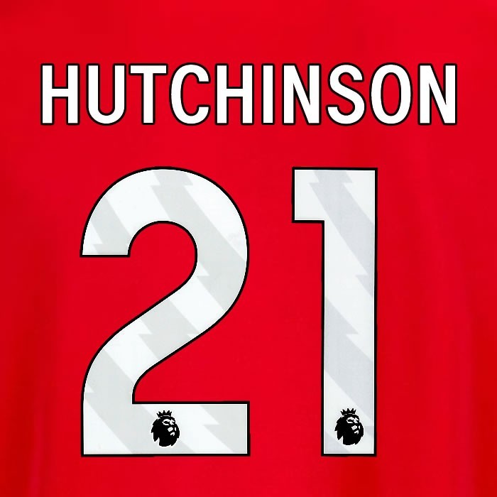 2025 2026 OFFICIAL NOTTINGHAM HUTCHINSON 21 WHITE HOME PLAYER SIZE NAMESET
