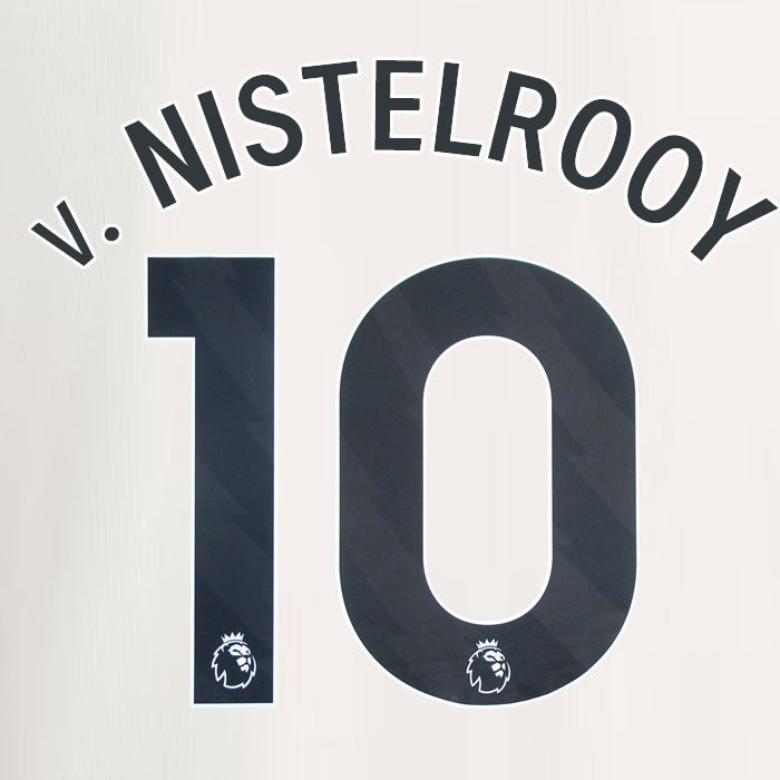 2023 2024 MANCHESTER UNITED v. NISTELROOY 10 3rd BLACK PLAYER SIZE NAMESET