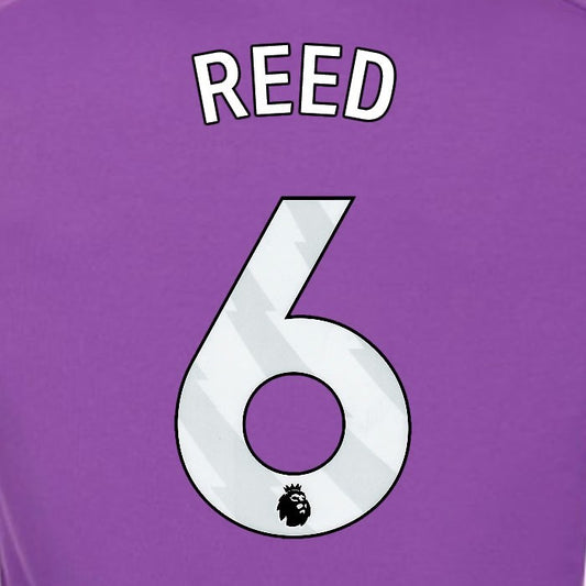 2024 2025 OFFICIAL FULHAM REED 6 WHITE 3RD PLAYER SIZE NAMESET